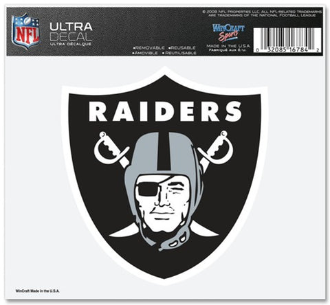 Las Vegas Raiders Decal 5x6 Ultra Color