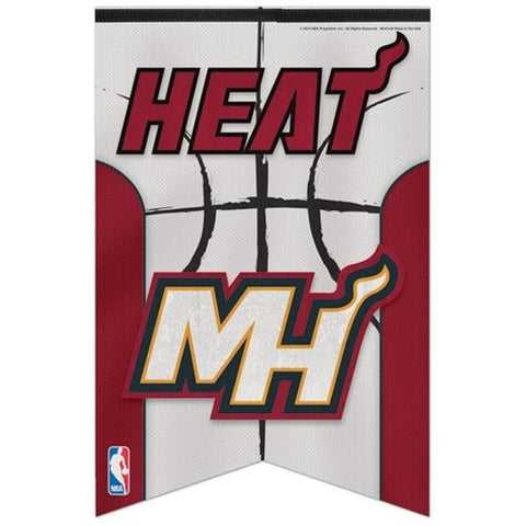 Miami Heat Banner 17x26 Pennant Style Premium Felt