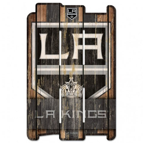 Los Angeles Kings Sign 11x17 Wood Fence Style - Special Order