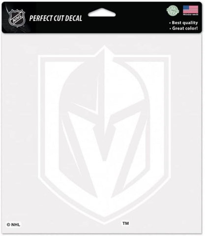 Vegas Golden Knights Decal 4x4 Perfect Cut White