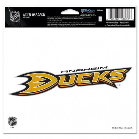 Anaheim Ducks Decal 5x6 Ultra Color - Special Order