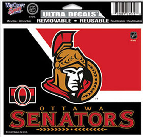 Ottawa Senators Decal 5x6 Ultra Color