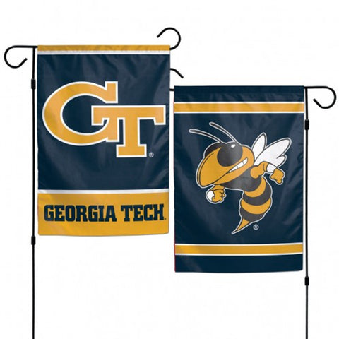 Georgia Tech Yellow Jackets Flag 12x18 Garden Style 2 Sided