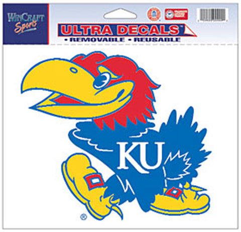 Kansas Jayhawks Decal 5x6 Ultra Color