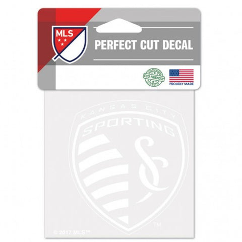 Sporting Kansas City Decal 4x4 Perfect Cut White - Special Order