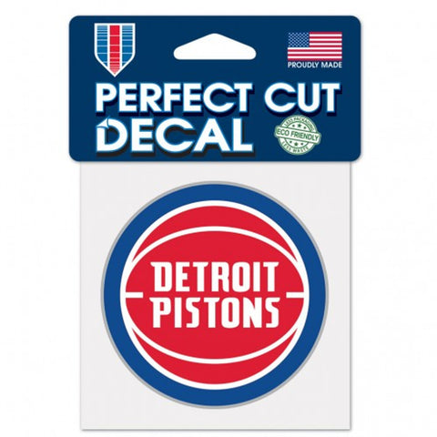 Detroit Pistons Decal 4x4 Perfect Cut Color - Special Order