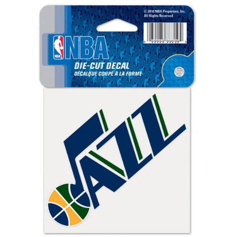 Utah Jazz Decal 4x4 Perfect Cut Color - Special Order