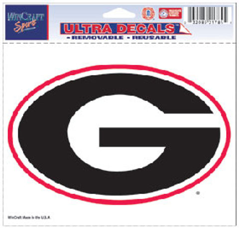 Georgia Bulldogs Decal 5x6 Ultra Color