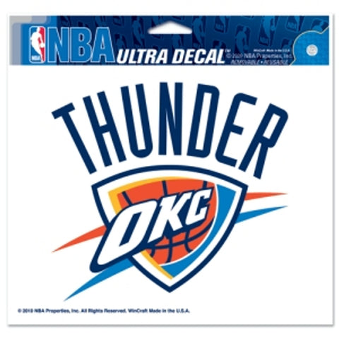 Oklahoma City Thunder Decal 5x6 Multi Use Color - Special Order