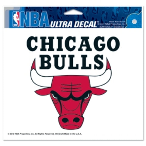Chicago Bulls Decal 5x6 Ultra