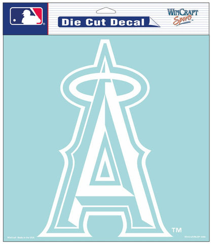 Los Angeles Angels Decal 8x8 Perfect Cut White
