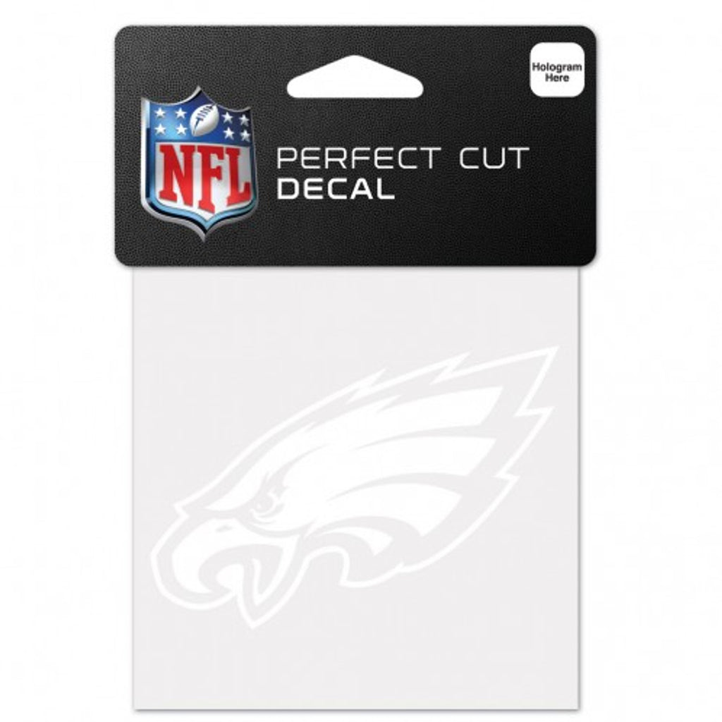 Philadelphia Eagles Decal 4x4 Perfect Cut White