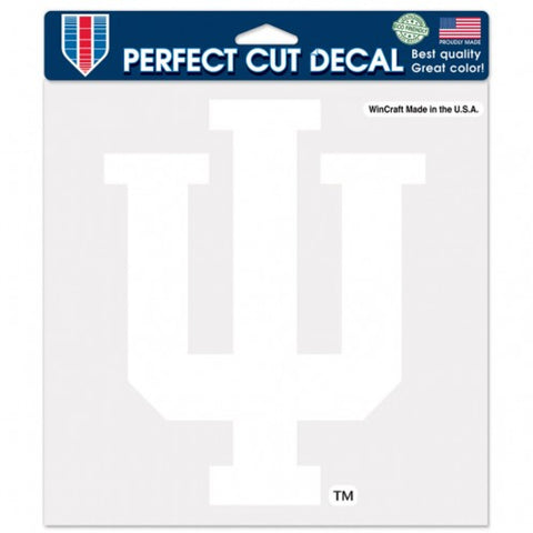 Indiana Hoosiers Decal 8x8 Die Cut White - Special Order