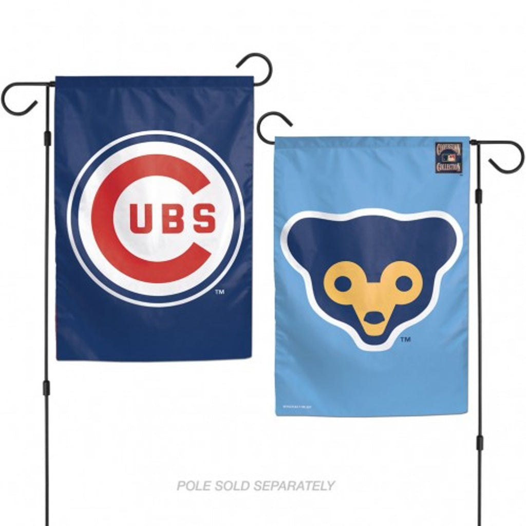 Chicago Cubs Flag 12x18 Garden Style 2 Sided Cooperstown