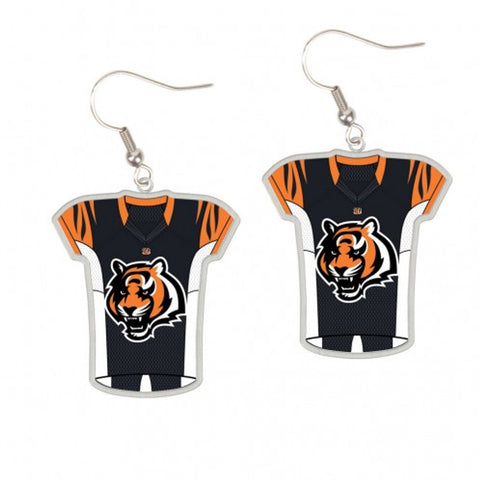 Cincinnati Bengals Earrings Jersey Style - Special Order
