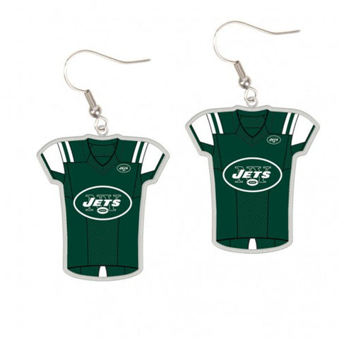 New York Jets Earrings Jersey Style - Special Order