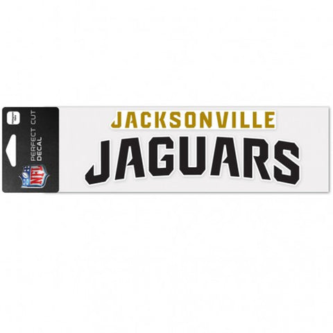 Jacksonville Jaguars Decal 3x10 Perfect Cut Wordmark Color