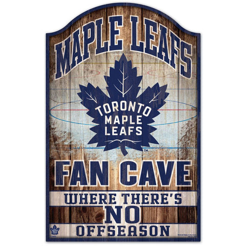 Toronto Maple Leafs Sign 11x17 Wood Fan Cave Design - Special Order