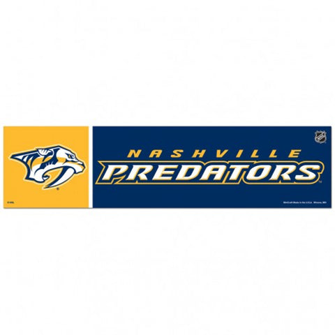 Nashville Predators Decal 3x12 Bumper Strip Style - Special Order