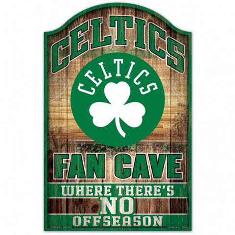 Boston Celtics Sign 11x17 Wood Fan Cave Design - Special Order