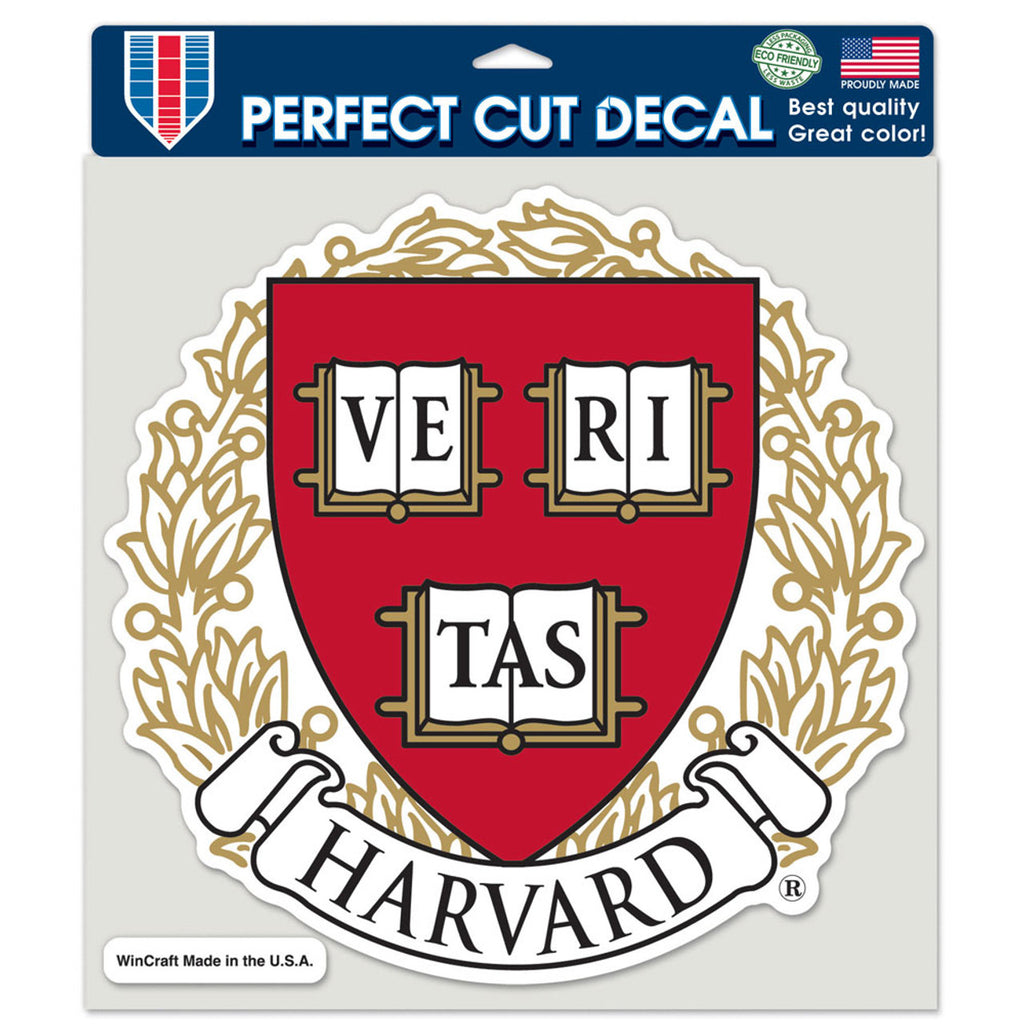 Harvard Crimson Decal 8x8 Perfect Cut Color