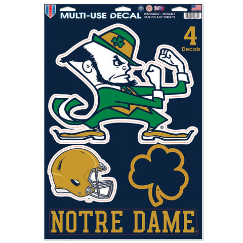 Notre Dame Fighting Irish Decal 11x17 Multi Use