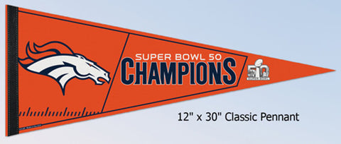 Super Bowl 50 Champion Pennant - Logo