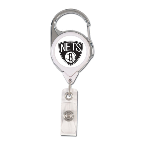 Brooklyn Nets Badge Holder Premium Retractable - Special Order