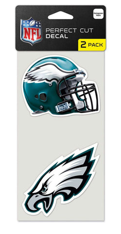 Philadelphia Eagles Decal 4x4 Perfect Cut Set of 2