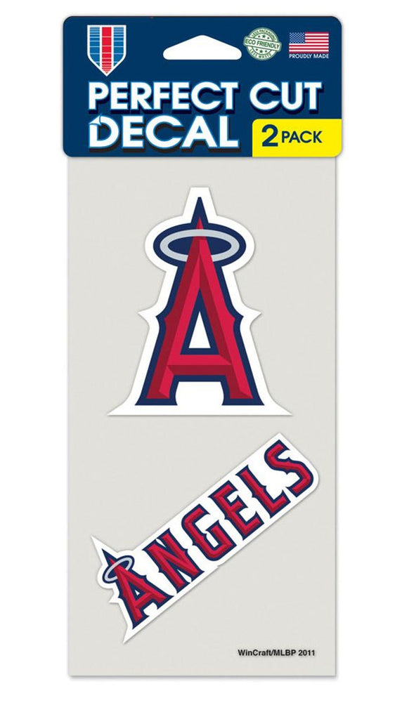 Los Angeles Angels Decal 4x4 Perfect Cut Set of 2
