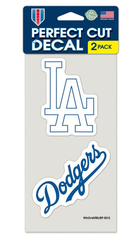 Los Angeles Dodgers Set of 2 Die Cut Decals