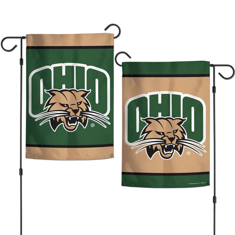 Ohio Bobcats Flag 12x18 Garden Style 2 Sided Special Order