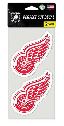 Detroit Red Wings Set of 2 Die Cut Decals - Special Order