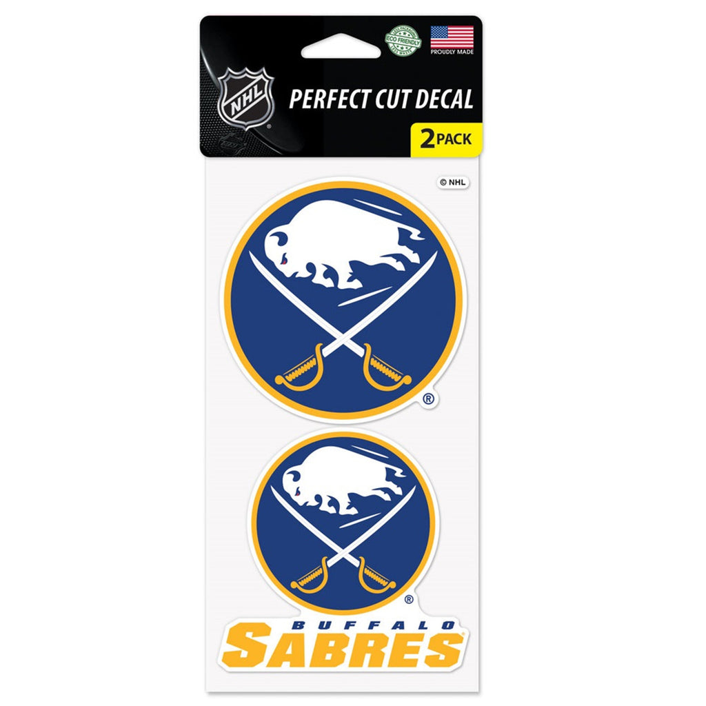 Buffalo Sabres Decal 4x4 Die Cut Set of 2 - Special Order