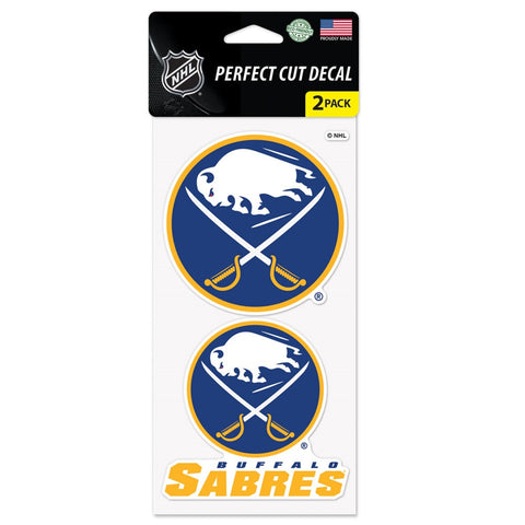 Buffalo Sabres Decal 4x4 Die Cut Set of 2 - Special Order