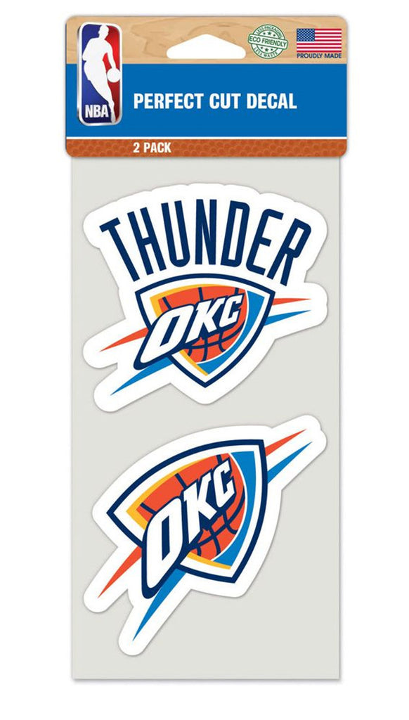 Oklahoma City Thunder Set of 2 Die Cut Decals - Special Order