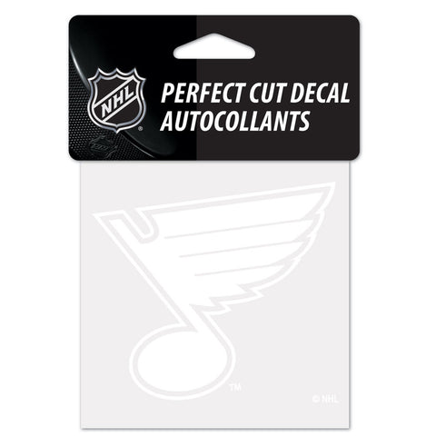 St. Louis Blues Decal 4x4 Perfect Cut White