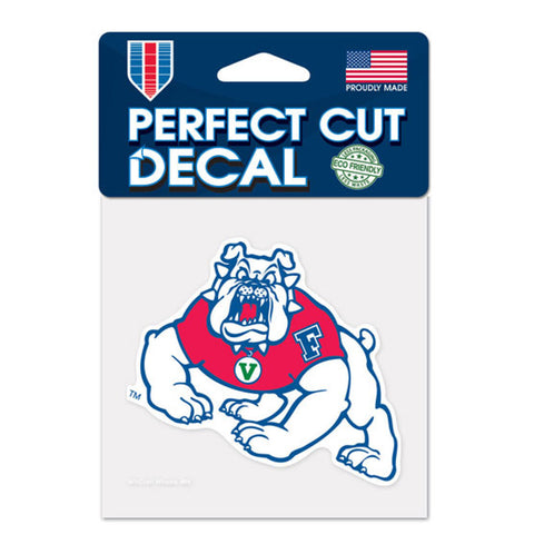 Fresno State Bulldogs?ÿDecal 4x4 Perfect Cut Color