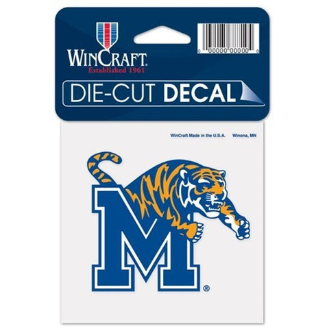 Memphis Tigers Decal 4x4 Perfect Cut Color