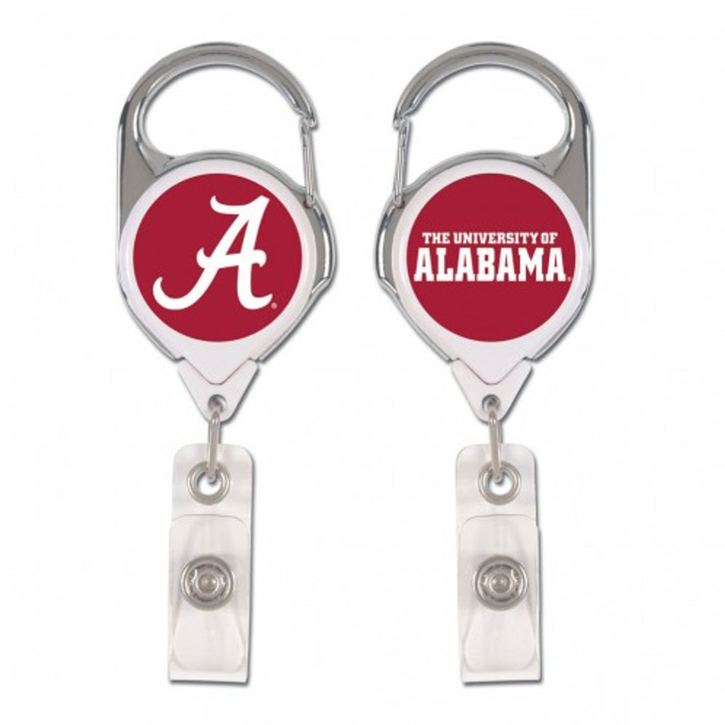 Alabama Crimson Tide Badge Holder Premium Retractable