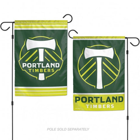 Portland Timbers Flag 12x18 Garden Style 2 Sided - Special Order