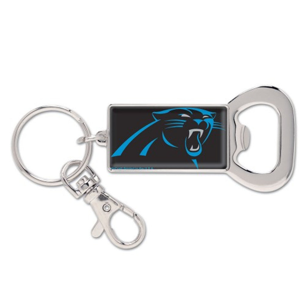 Carolina Panthers Key Ring Bottle Opener Rectangle Special Order
