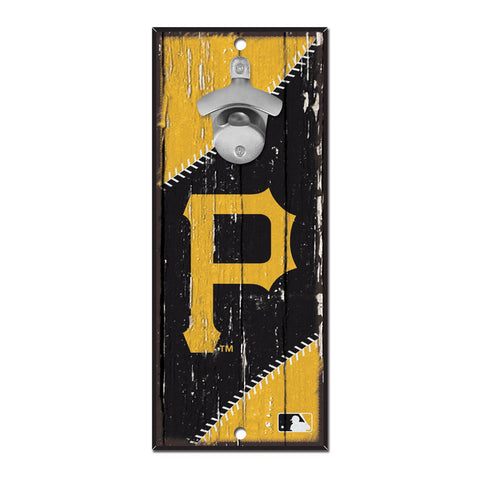 Pittsburgh Pirates Sign Wood 5x11 Bottle Opener - Special Order