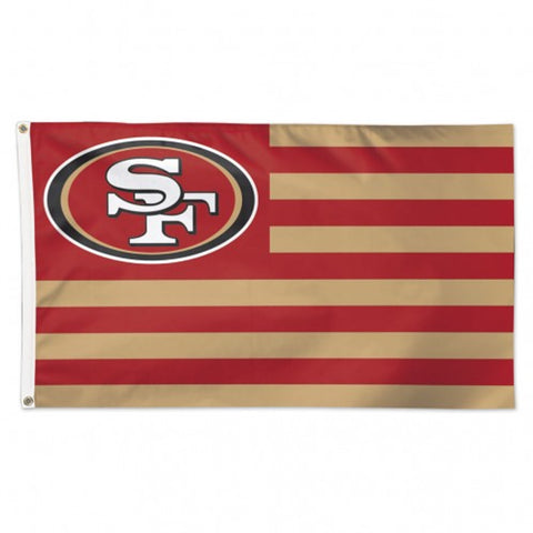 San Francisco 49ers Flag 3x5 Deluxe Americana Design