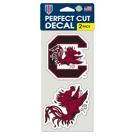 South Carolina Gamecocks Decal 4x4 Perfect Cut Set of 2