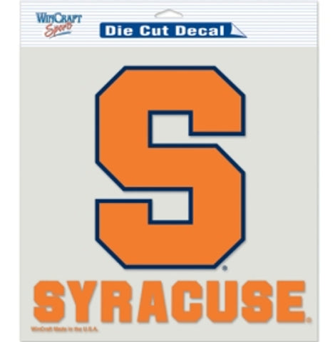 Syracuse Orange Decal 8x8 Perfect Cut Color - Special Order