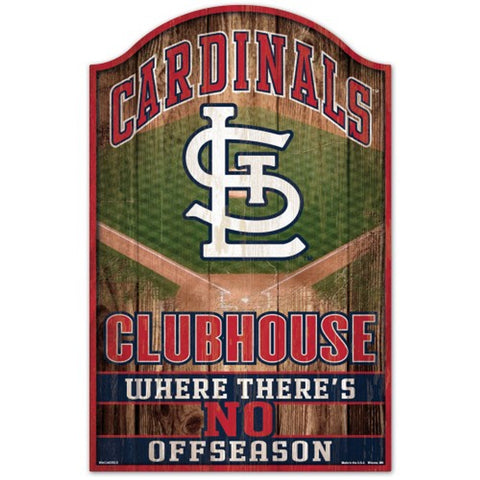 St. Louis Cardinals Sign 11x17 Wood Fan Cave Design