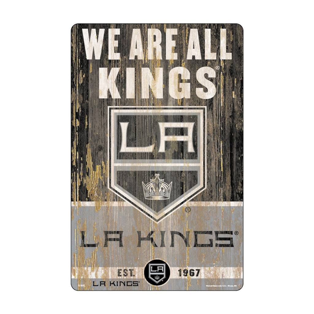 Los Angeles Kings Sign 11x17 Wood Slogan Design - Special Order
