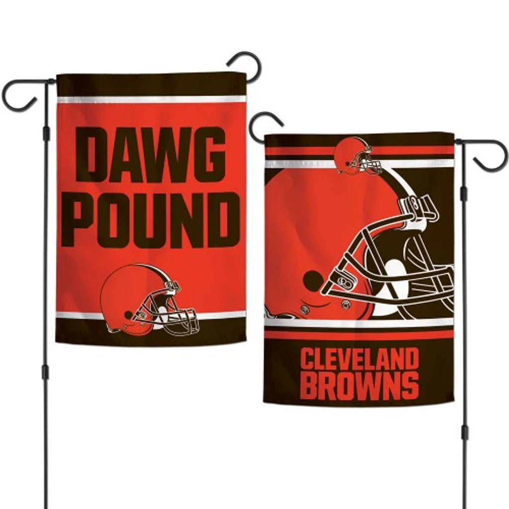 Cleveland Browns Flag 12x18 Garden Style 2 Sided Slogan Design - Special Order