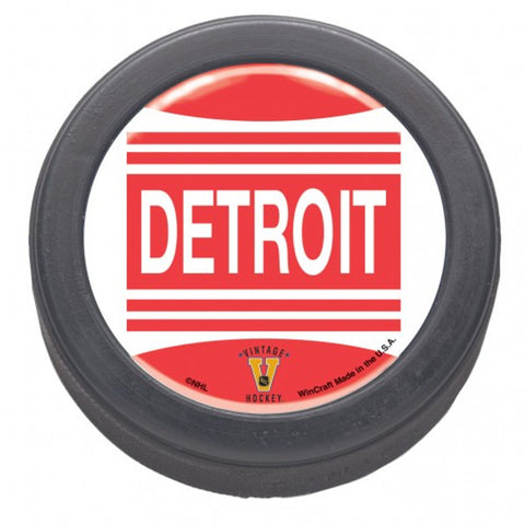 Detroit Red Wings Domed Hockey Puck - Packaged - Vintage - Special Order